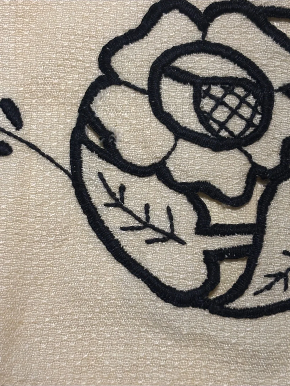 Vintage embroidered Tea Towel